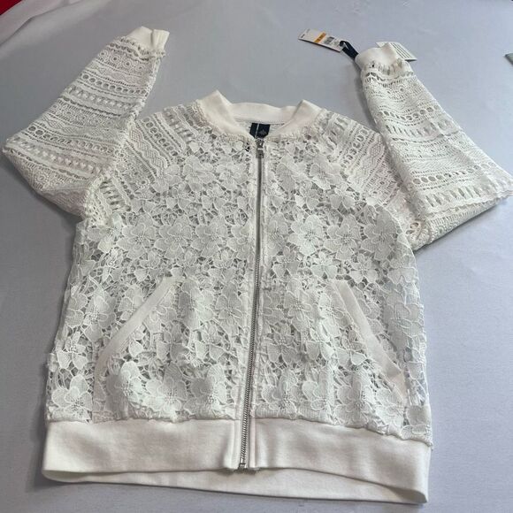 NWT Skye’s The Limit White Lacey Jacket Size Small New - Picture 8 of 9